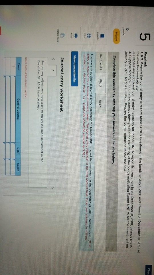 rate (yield) was 8% for bonds of similar risk and maturity. Tanner-UNF