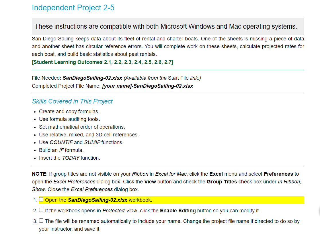  Please help how do it do it ? Independent Project 2-5