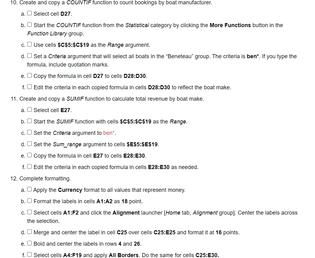 boats. One the sheets is missing a piece of data and another