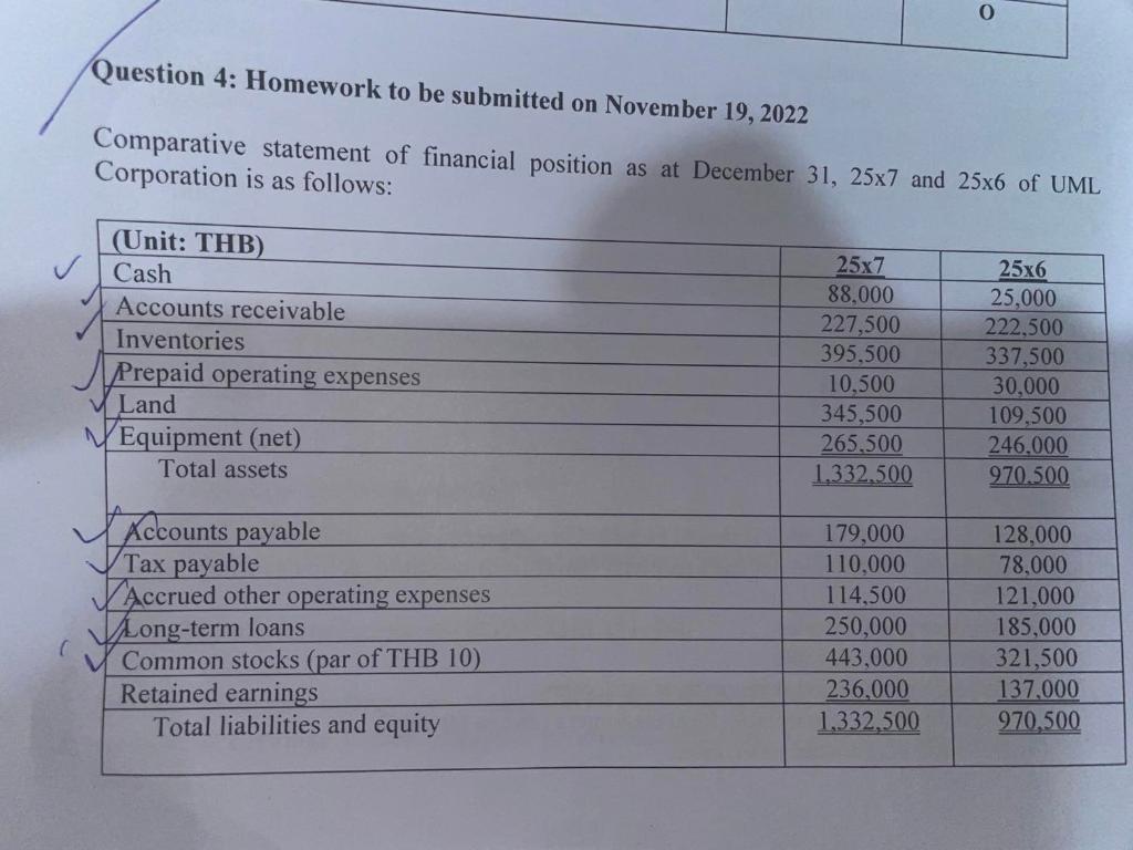please do (a) a Question 4: Homework to be submitted on November