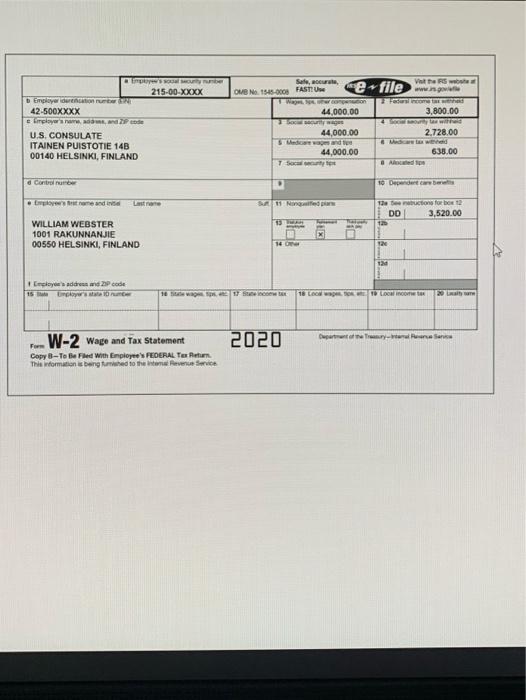 William Webster is a U.S. citizen, single and has no children. He