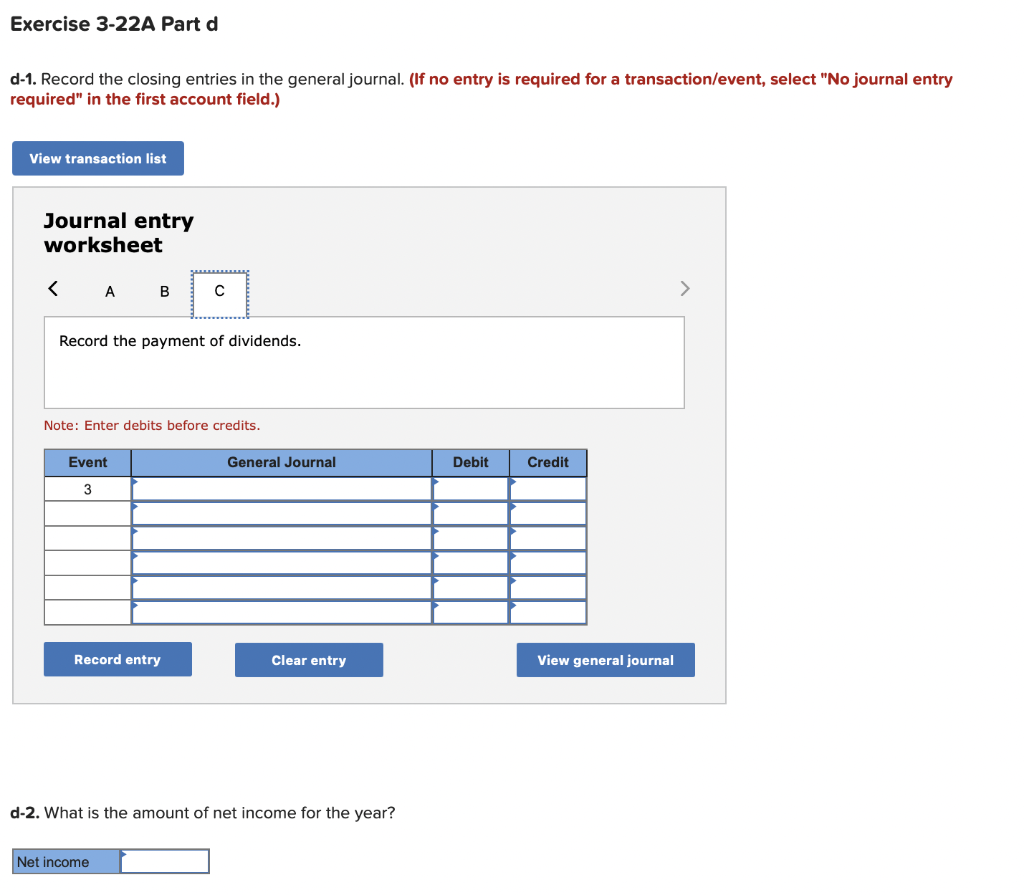 in a general journal. (If no entry is required for a transaction/event,
