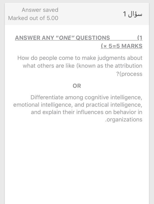  please I need answer of this two questions Answer saved Marked