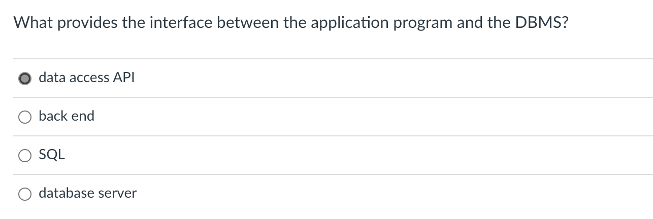 from the client to the Internet Web server to the DBMS database