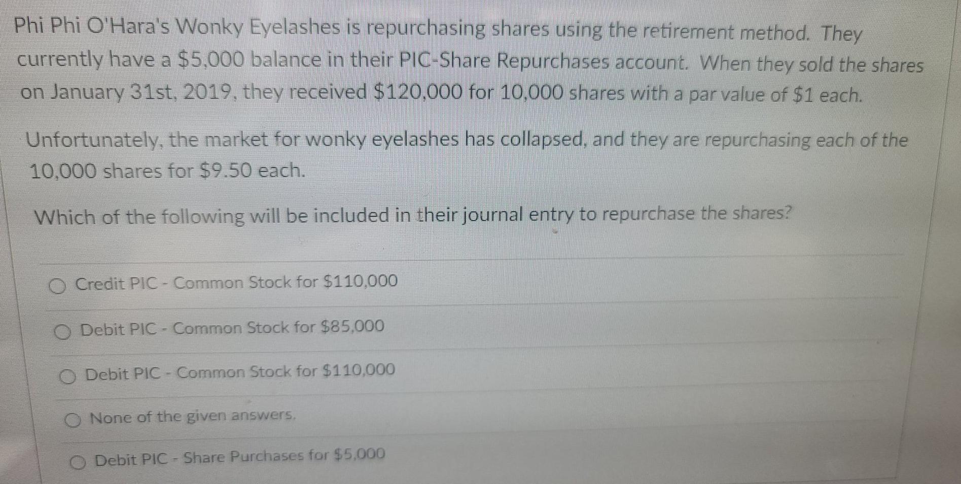 Phi Phi O'Hara's NNonky Eyelashes is repurchasing shares using the retirement