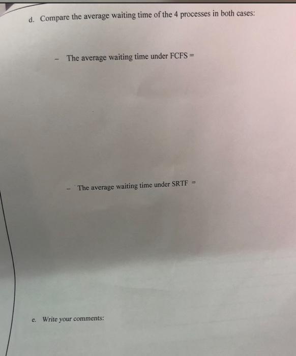 Show in what order should they be run to minimize waiting time?