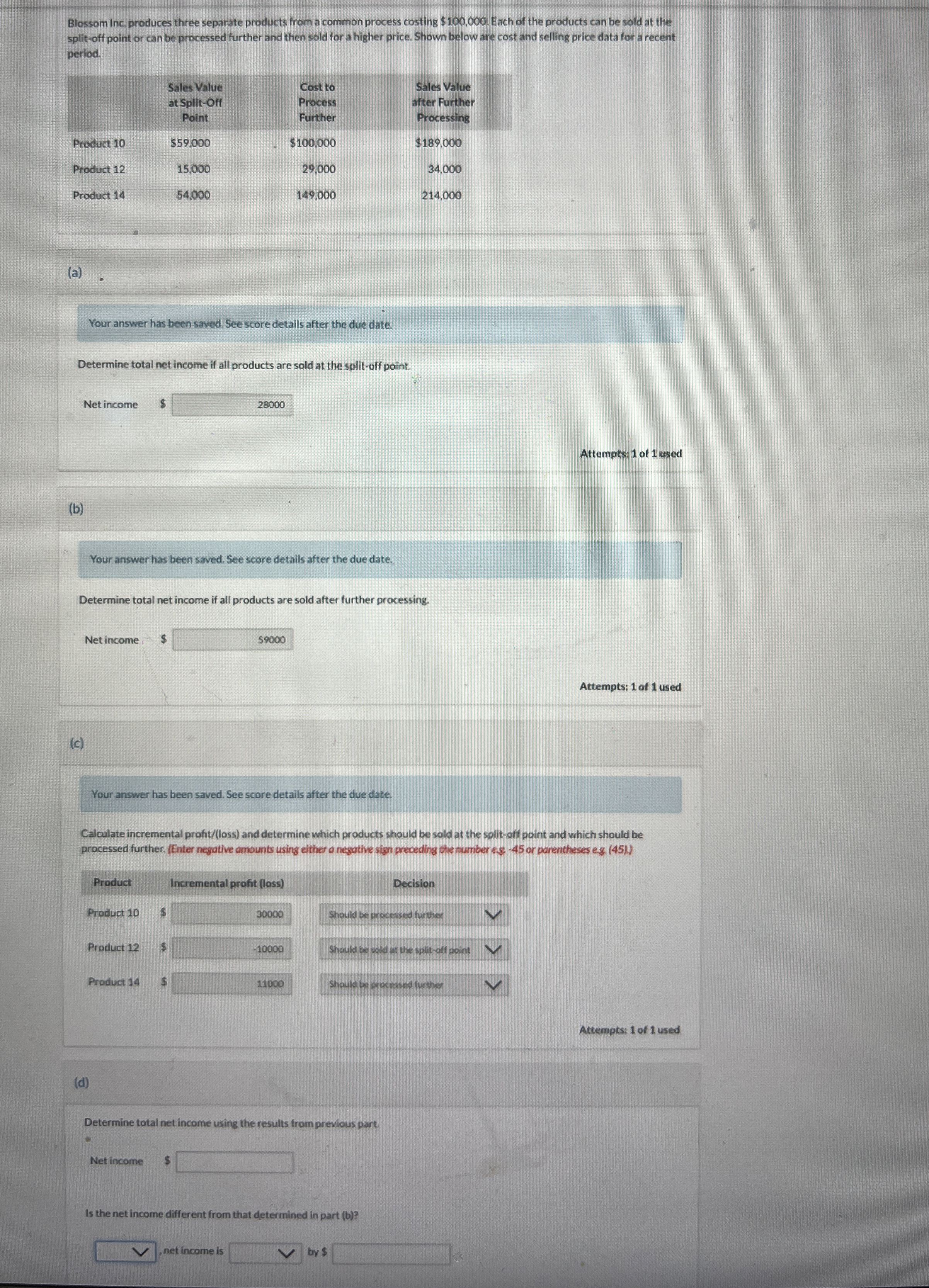  Managerial Accounting Help. Please help with part d using the answers
