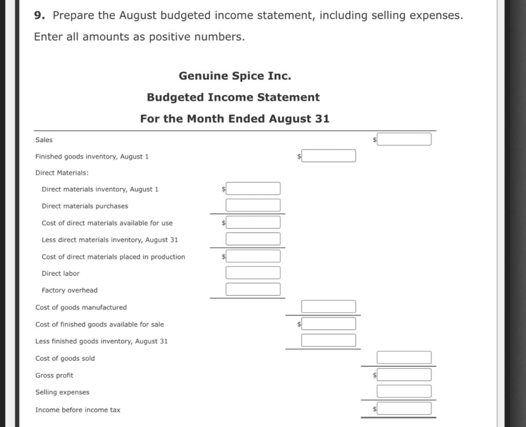 in Part A and use answers from Part A when completing this