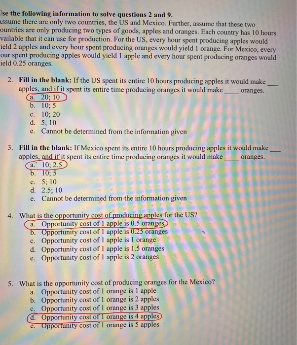 no idea if 6 and 7 are correct. 6. Who has a