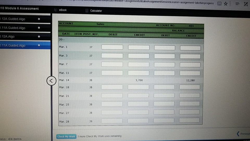 Eck Bakery, $1,240 plus sales tax. 13 Received payment from R. J.