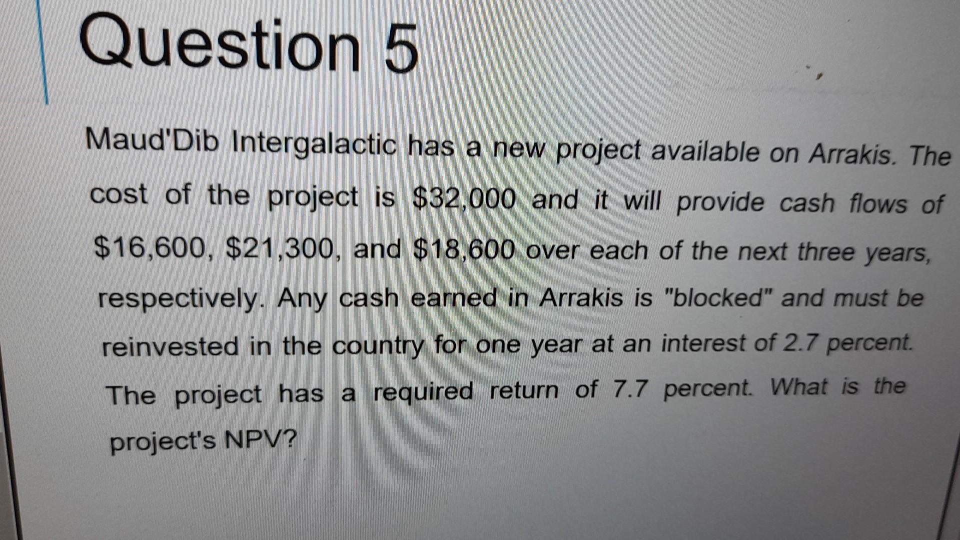 please with detailed explanation steps and formulas and without tables Maud'Dib