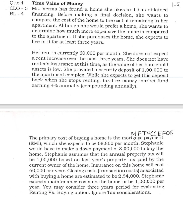 PLEASE ANSWER THIS TIME VALUE OF MONEY QUESTION ONLY WITH FUTURE AND