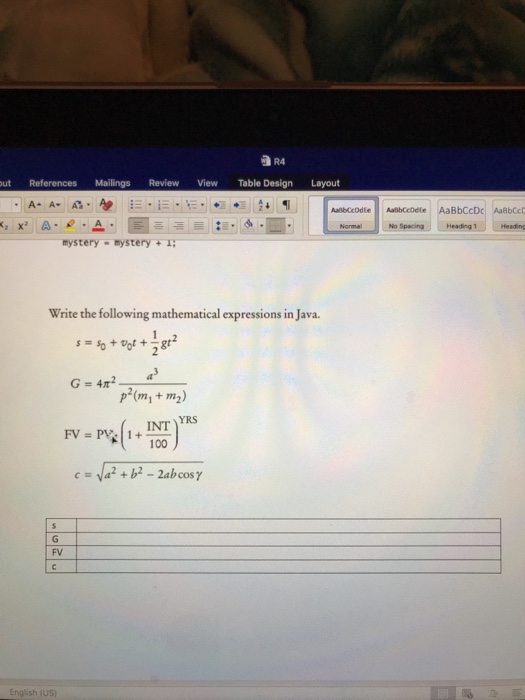 A A A Write declarations for storing the following quantities. Choose between