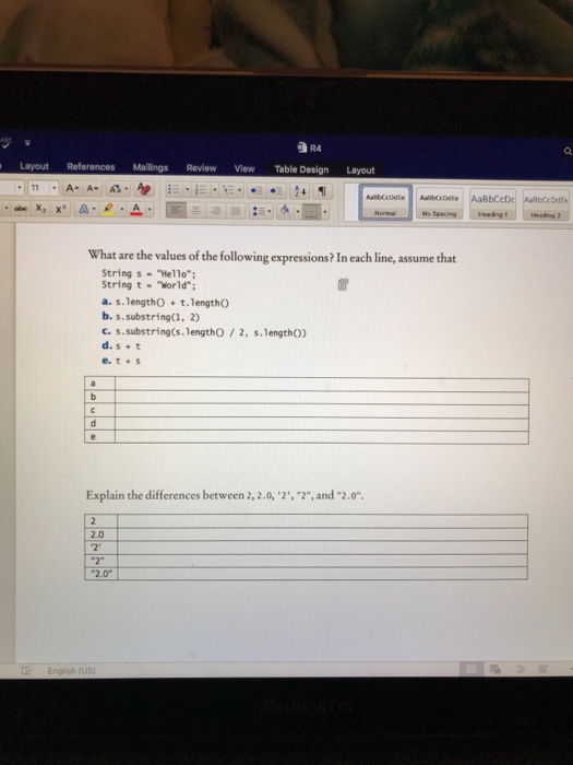 days per week b. The number of days until the end of
