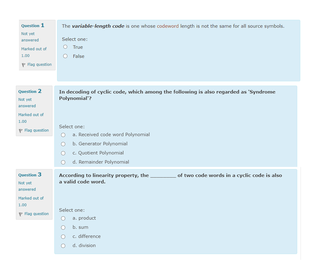  The variable-length code is one whose codeword length is not the