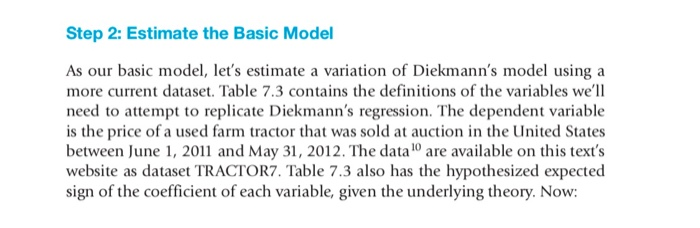 variables and the func- tional form. It also will give you experience