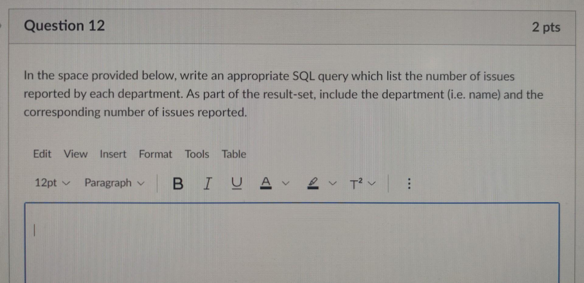 a company reported by its users which handled by its IT and