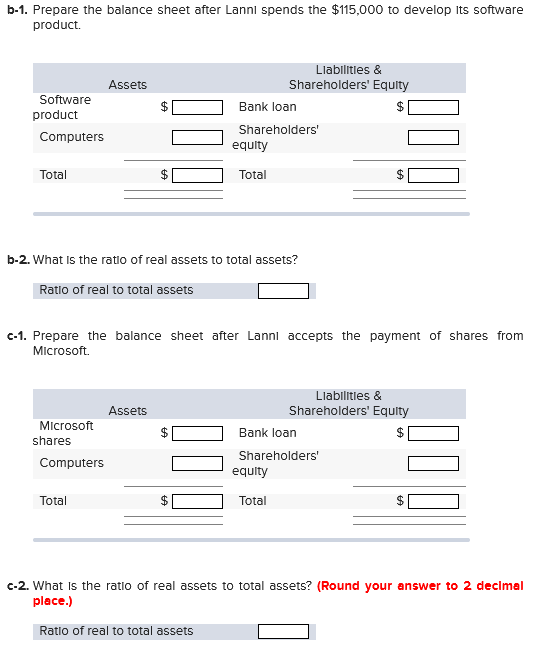 owns computer equipment worth $55,000 and has cash on hand of $35,000