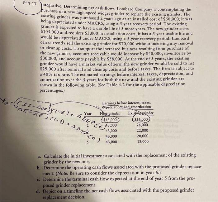 please do subpart b. thank you -17 Integrative: Determining net cash flows