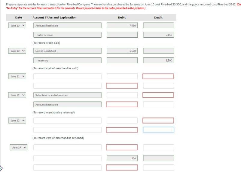 FOB shipping point, terms 2/10,n/30. Sarasota pays the freight costs of $480