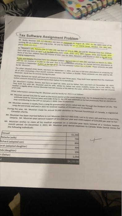 Tax software Assinment problem Tax Software Assignment Problem by MM M met