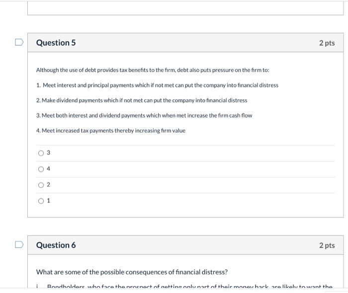 the value of existing debt 2. If the issue of debt increases