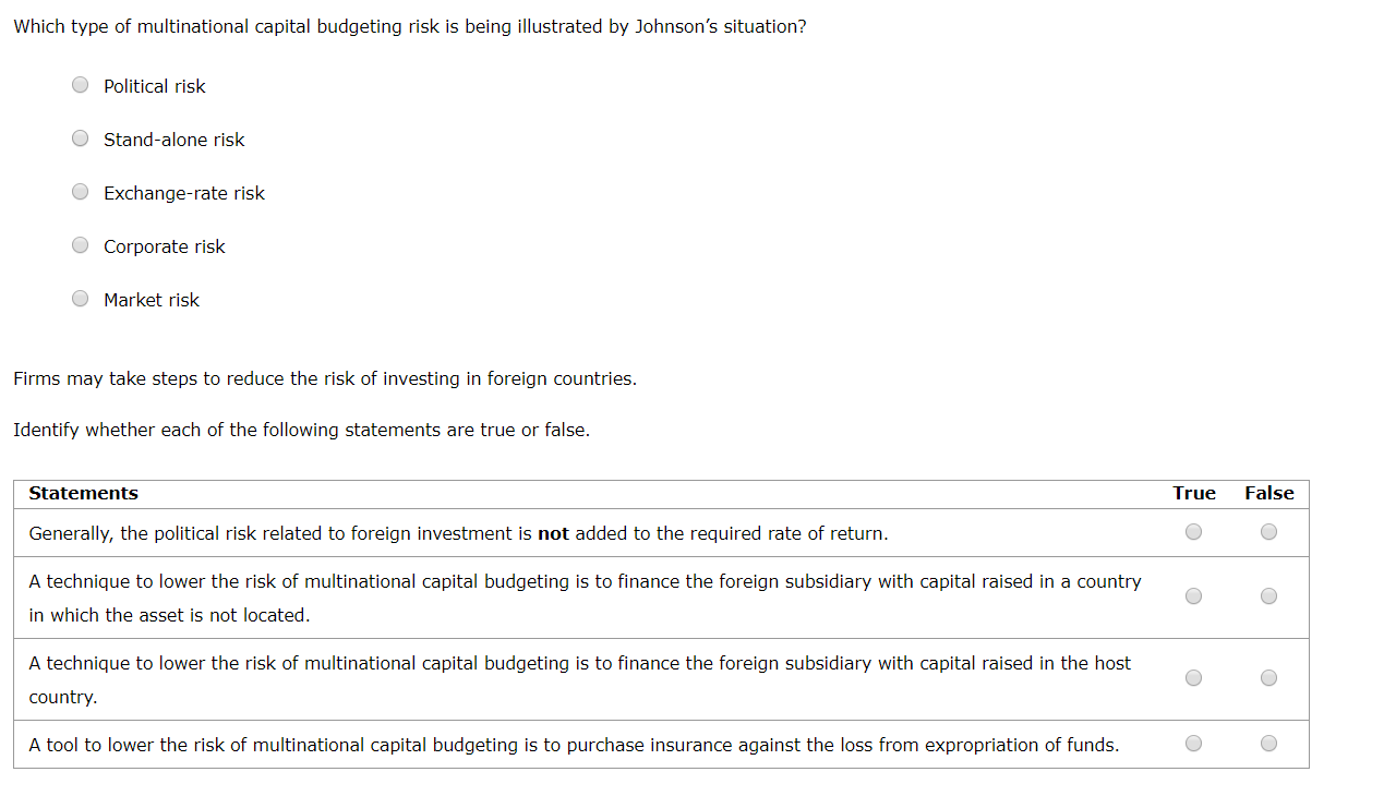 and multinational capital budgeting analysis. However, it is important to recognize the