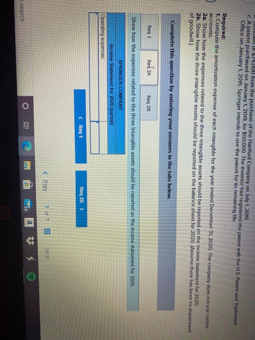 the end of 2020 (end of the accounting year): a. A copyright