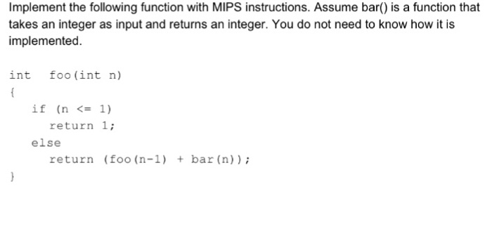  Please give me complete solution for this question Implement the following
