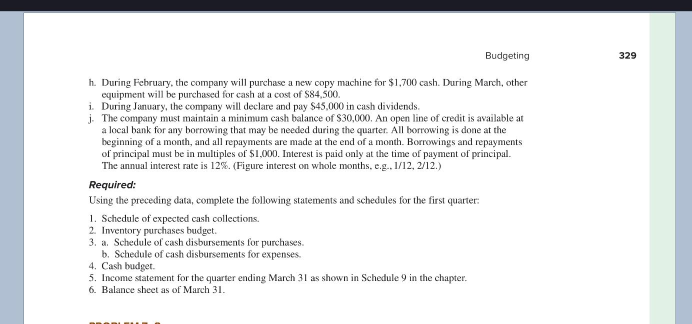 L03 - CC13, 14] CHECK FIGURES (2a) February pur- chases: $315,000 (4)