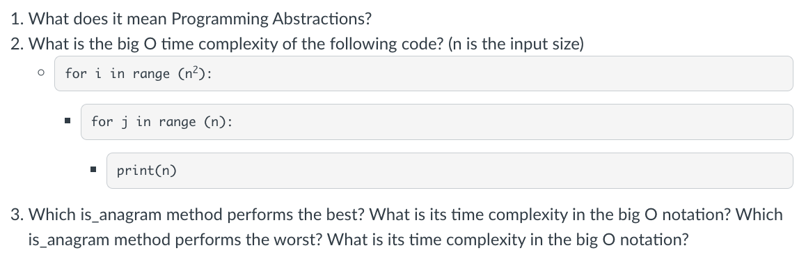  1. What does it mean Programming Abstractions? 2. What is the