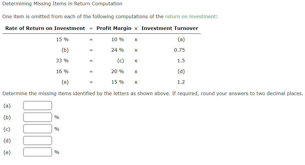  Determining Missing Items in Return Computation One item is omitted from