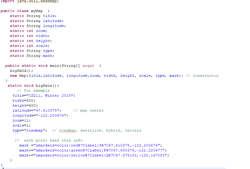 to retrieve results (the 3 point locations) 2. use one(or more) of