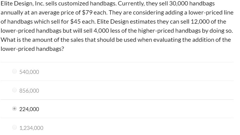 Please show detailed steps, I know the correct answer is 224,000