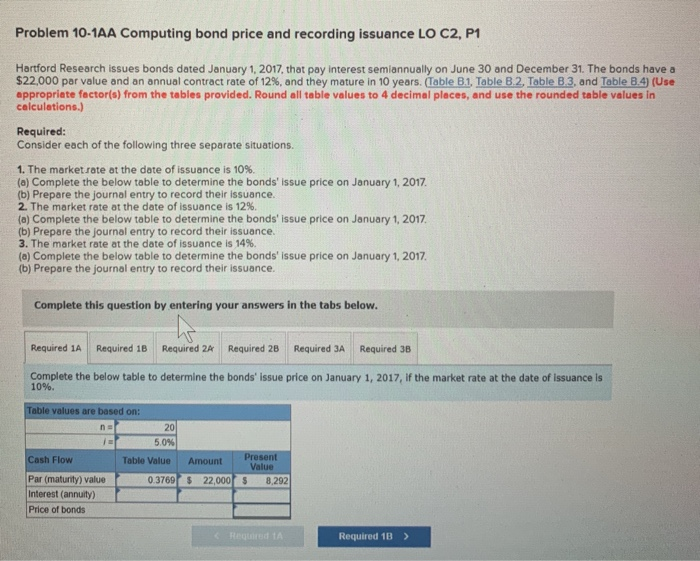 Hartford Research issues bonds dated January 1, 2017, that pay interest semiannually