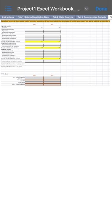 (LGI), using this Excel workbook, which includes the following tabs: 1. Bal.