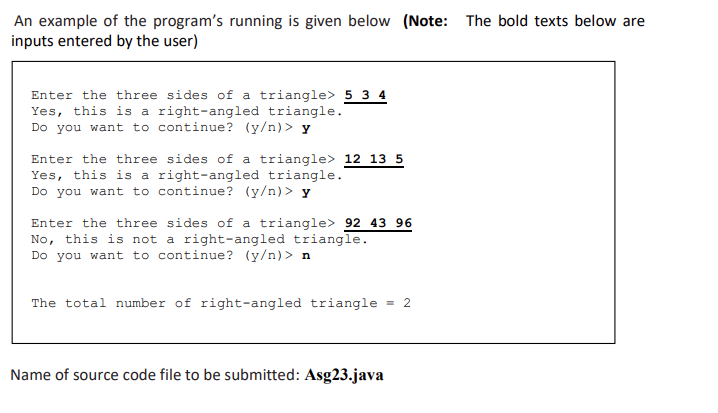 is a right angle (90 degrees) and the largest side is called