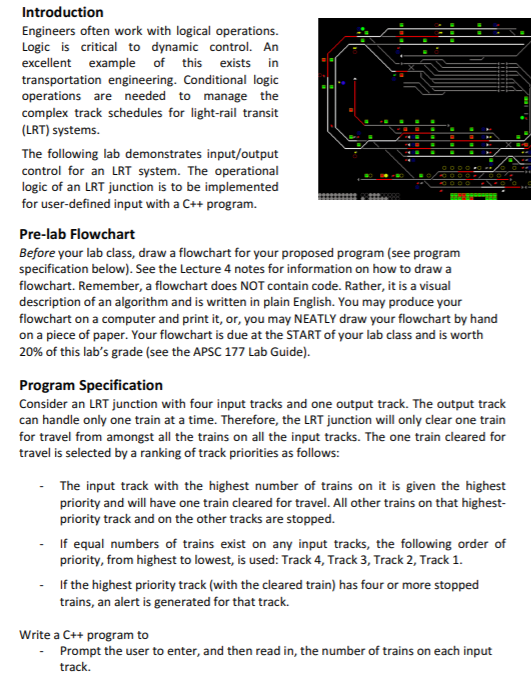 Can someone make just the flowchart for this lab? Introduction Engineers often