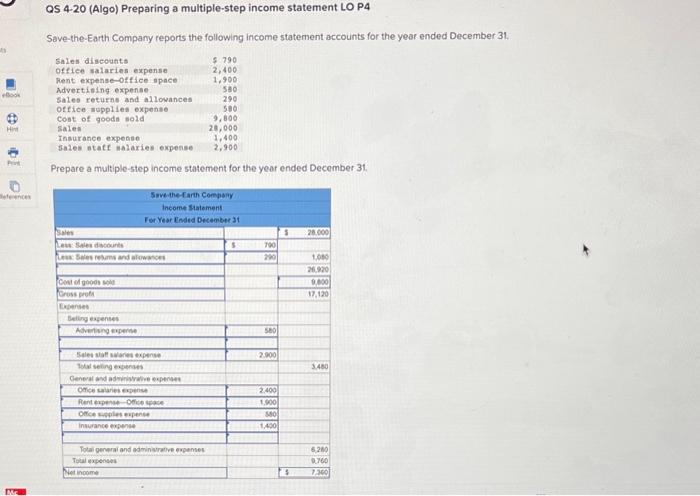It says the answer is not complete. I cant figure out what