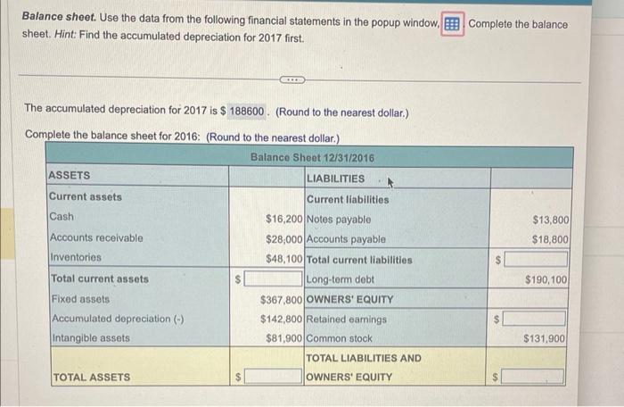 in order to copy its contents into a spreadsheet.) Data table (Click