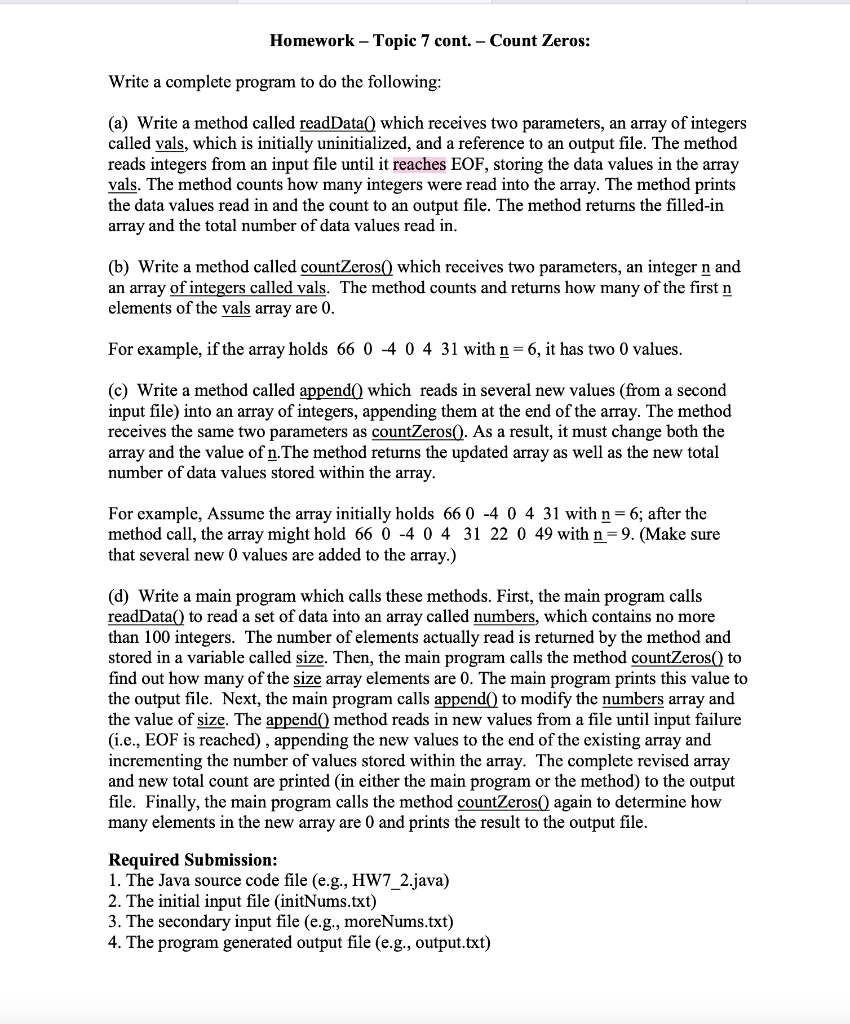 Can you please write in Java and also following all the steps