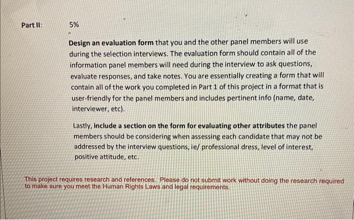 I need help to design this an evaluation form please. Design an