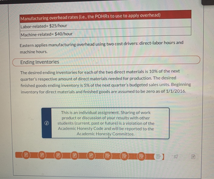a Sales Budget, Production Budget, and Budgets for Direct Materials, Direct Labor