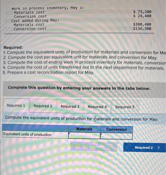 system. It manufactures a caulking compound that goes through three processing stages