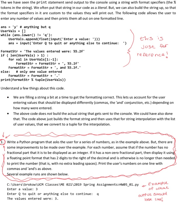  Please help me with this Python programming/coding problem! Im using Python
