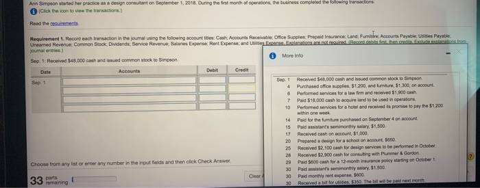  Ann Simpson started her practice as a design constant on September