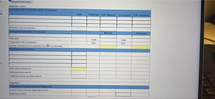 the Exercises below. The following information applies to the questions displayed below)