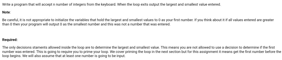 In C++ Write a program that will accept n number of integers