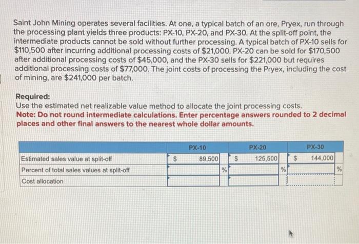  Saint John Mining operates several facilities. At one, a typical batch