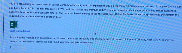 $48.00 Yes CO Formulas A 1 Constant growth 2 3 Expected year-end